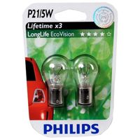 Ampoules Philips P21/5W LongLife EcoVision