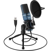 TONOR Microphone USB à Cardioïde Condensateur pour PC avec Trépied pour Enregistrement, Podcasting, Streaming, Gaming