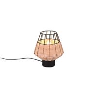 Borka Lampada Da Tavolo In Rattan Colore Naturale H. 20Cm