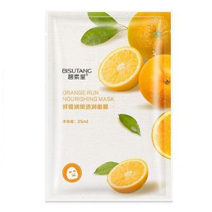 MASQUE VISAGE - PATCH MASQUE VISAGE - PATCH VISAGE--Orange-Masque Facial hydratant au thé vert, extrait de plante d'aloe Vera, 10 pièces