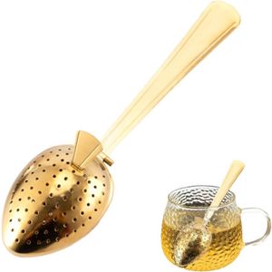 Cuillère à infuseur à thé vintage en acier inoxydable : passoire à vaisselle rustique - France