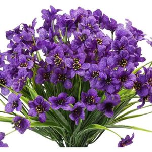 FLEUR ARTIFICIELLE Bouquets Fleur Artificiel - Marque - Modèle - Violet - Plastique, Soie - PLANTE ARTIFICIELLE