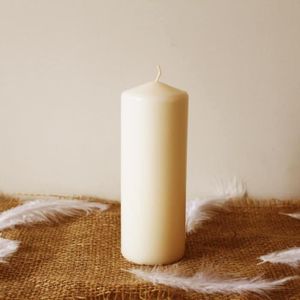 H x /Ø Bougies Wiedemann Bougies de Marque Made in Germany Bougies Blanc Bougies Pilier Blanc 6 x 5 cm 24 pi/èces