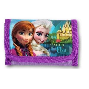Portefeuille Enfant Avec Porte-monnaie - Thème FROZEN, Fermeture Velcro - Pour Garçons Et Filles - 11