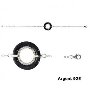 bracelet argent ceramique noir bracelet argent ceramique noir