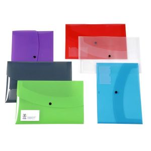 Rangement de bureau Pochette Plastique A4 10pcs, Pochette Document A4,  Pochettes Plastiques document Transparentes avec Bouton