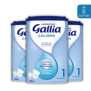 LAIT 1ER ÂGE GALLIA Calisma 1 Lait en poudre pour bébé - 3 x 830 g - De 0 à 6 mois