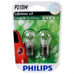 Philips Vision W21/5W, Lampe De Signalisation, Blister De 2