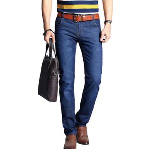 JEANS Jeans homme Vintage Casual Pantalon de Marque pour homme Vêtement Masculin-Bleu