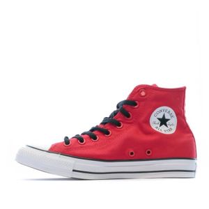 converses montantes rouges