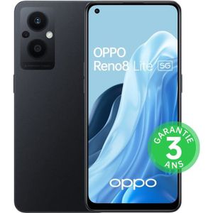 SMARTPHONE OPPO Reno8 Lite 128Go 5G Noir Cosmique