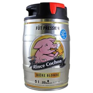 BIERE Rince Cochon Blonde Fût Pression 5L (lot de 2)