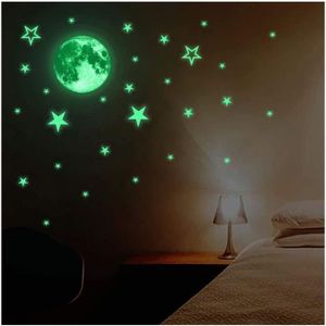 100 étoiles phosphorescentes fluo lumineux chambre enfant Envoi depuis France 