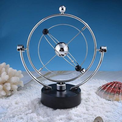 Pendule à mouvement perpétuel orbite céleste – Décoration rotative créative pour la maison Machine à mouvement perpétuel Art cinétique Mouvement perpétuel Orbite céleste Orbite céleste Décor de bureau