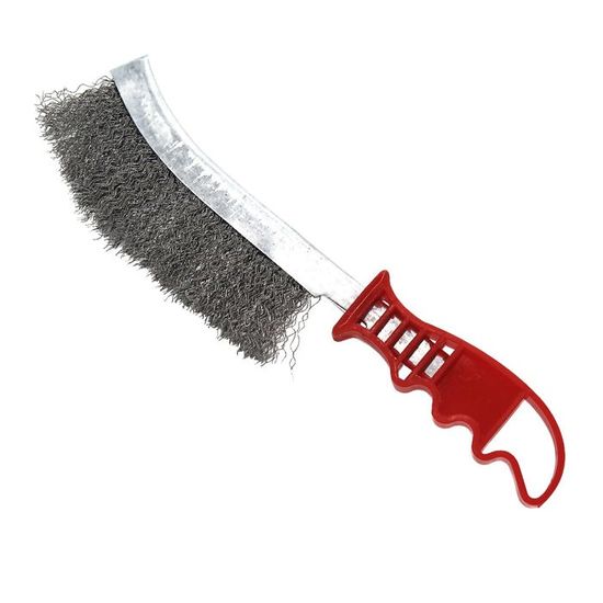 Brosse Et Grattoir Pour Barbecue - Manche Palissandre 43.2 Cm, 2 Têtes Cuivre Remplaçables, Tout Type De Gril - 2