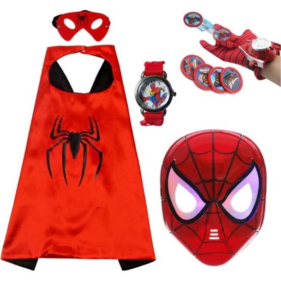 Jouets SpiderMan - Lanceur et gants, Cape et bandeau, Masque