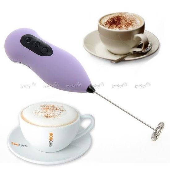 Batteur Electrique pour Café Latte Lait Cappuccino Maker Shaker Fouetteur