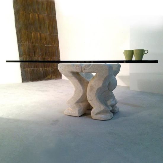 Table Basse Contemporaine Unik En Marbre En Pierre Naturelle