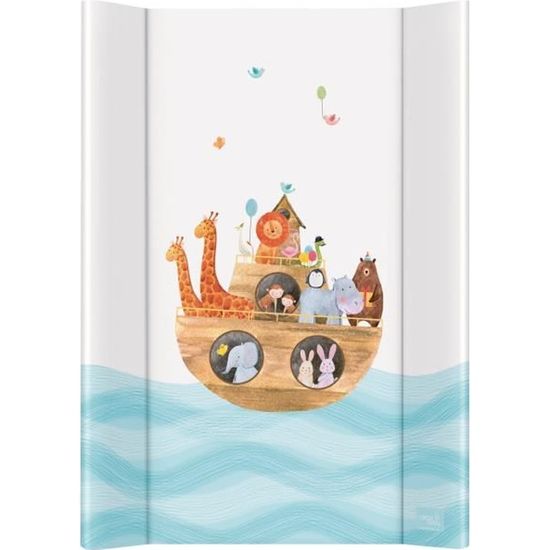 Matelas à Langer Bébé Ceba Baby - Dimensions 70x50 Cm, Rembourrage Mousse, Revêtement PVC Lavable, Picots Anti-glisse, Pour Lit Bébé 60 Cm De Large