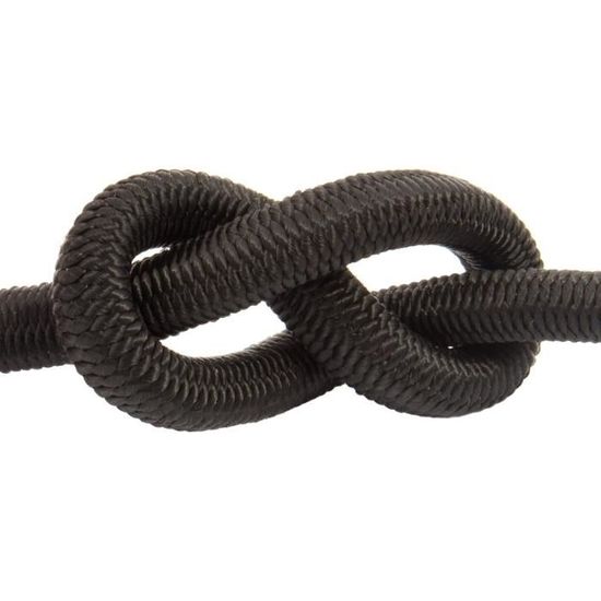 Câble Sandow élastique Polypropylène Noir - Pour Réparation D'arceaux (alu, Fibre De Verre) Et Sacs à Dos