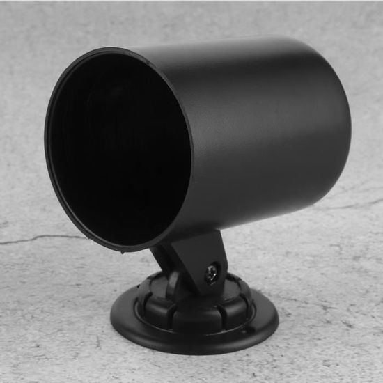 Support Double Jauge 52 Mm Pour Tableau De Bord Voiture - Montage Facile, Construction ABS Robuste, Couleur Noire