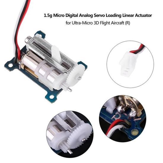 Micro Servo Analogique 1.5g Sans Noyau - Pour Modélisme Ultra-léger, Avion 3D, Drone - 0.2kg/cm, 0.12s - 11