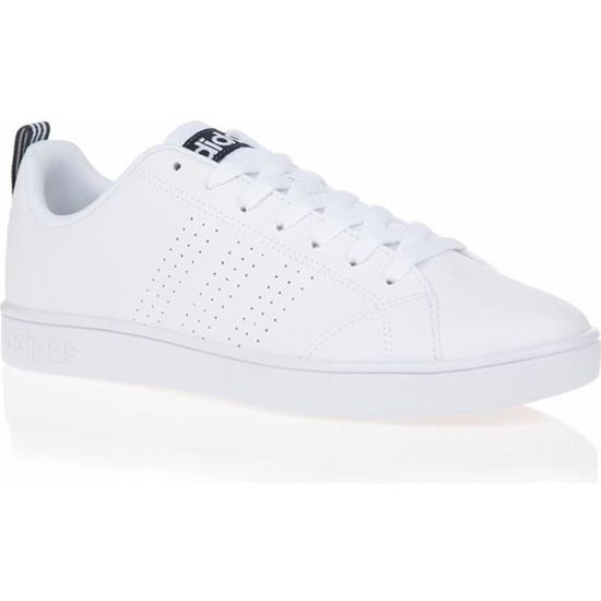 ADIDAS NEO Baskets Advantage Clean Chaussures Homme Blanc et Bleu Cdiscount Chaussures