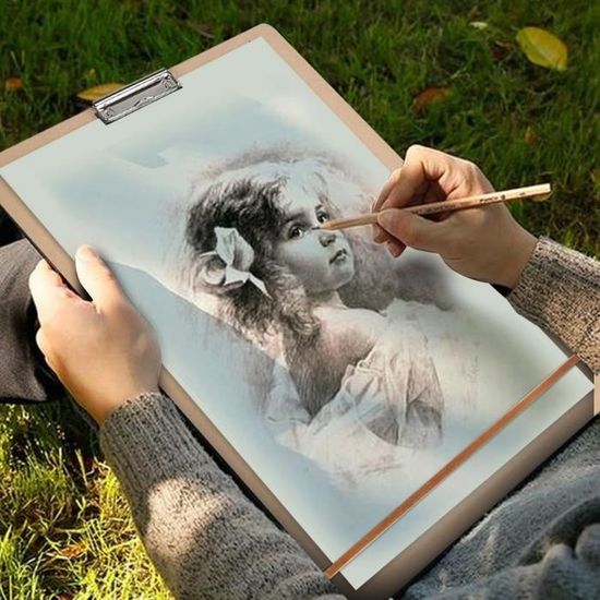 Tableau De Peinture - VGEBY - Planche à Dessin 8K - Poignée De Transport - Clip En Métal - Bords