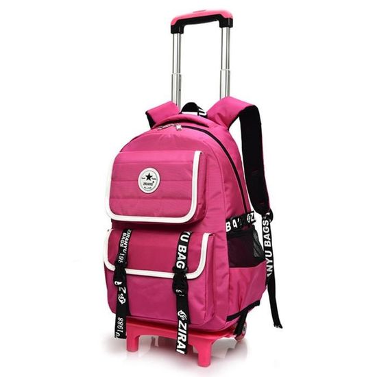 Rentree Scolaire Sac A Dos Avec Roulettes Cartable Bagages Cabine