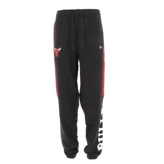 Pantalon de survêtement NBA Chicago Bulls - New Era - Noir - Look streetwear - Taille ajustable