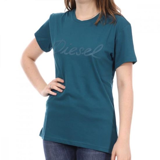 Tee shirt femme bleu canard sales