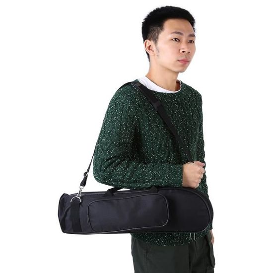 Étui De Transport Pour Trompette SunniMix | Bandoulière, Tissu Oxford Imperméable | Rembourré, Poche Partition | Noir