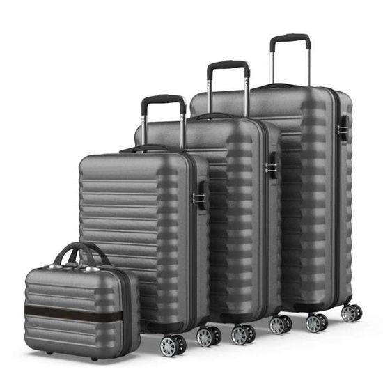 Jusqu'à 65% Ensemble de valises gris et marron