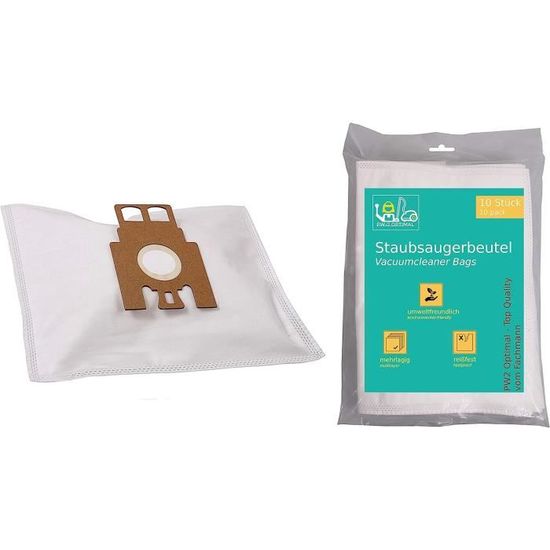 Etana 10 Sacchetti Per Aspirapolvere Compatibili Con Hoover Sensory 2000 – Tessuto Filtrante Multistrato, Chiusura Patta