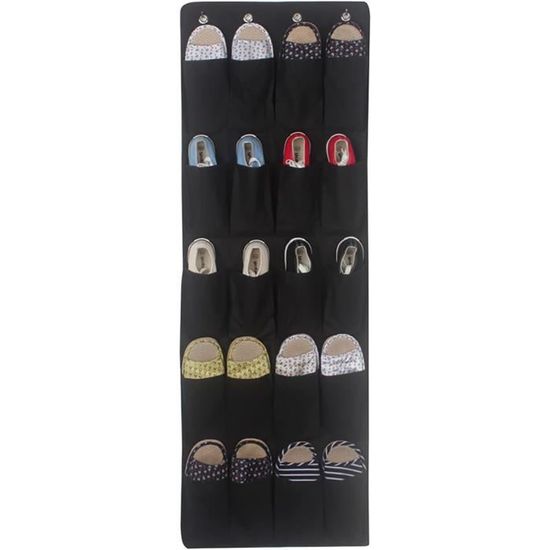 QUMENEY Organisateur Suspendu Pour Vêtements – Armoire Pliable Avec Poches Latérales Extra, Gain De Place Idéal Chambre & Dressing, Gris