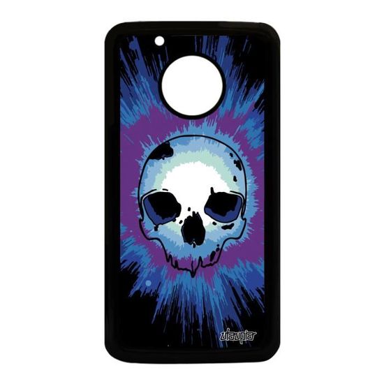 Coque Telephone Moto G5 Silicone Tete De Mort Tatouage Dessin