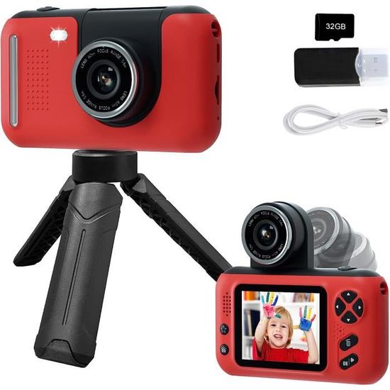 Appareil Photo Numérique pour Enfants 2.0 LCD Mini Caméra HD 1080P Appareil Photo de Sport pour Enfants