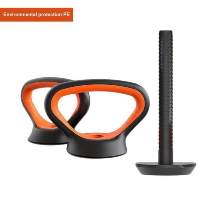 2PCs Poignée Kettlebell réglable 1.3kg Poignée Kettlebell multifonctionnelle pour haltère Kettlebell Push up, entraînement de gym
