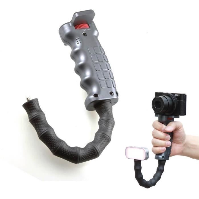 STABILISATEUR - Poignée vidéo avec extension flexible universelle et dragonne poignet - P & C