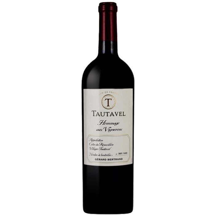 Gérard Bertrand - Côtes du Roussillon - Tautavel - Hommage aux vignerons - Rouge 2016 - 75 cl