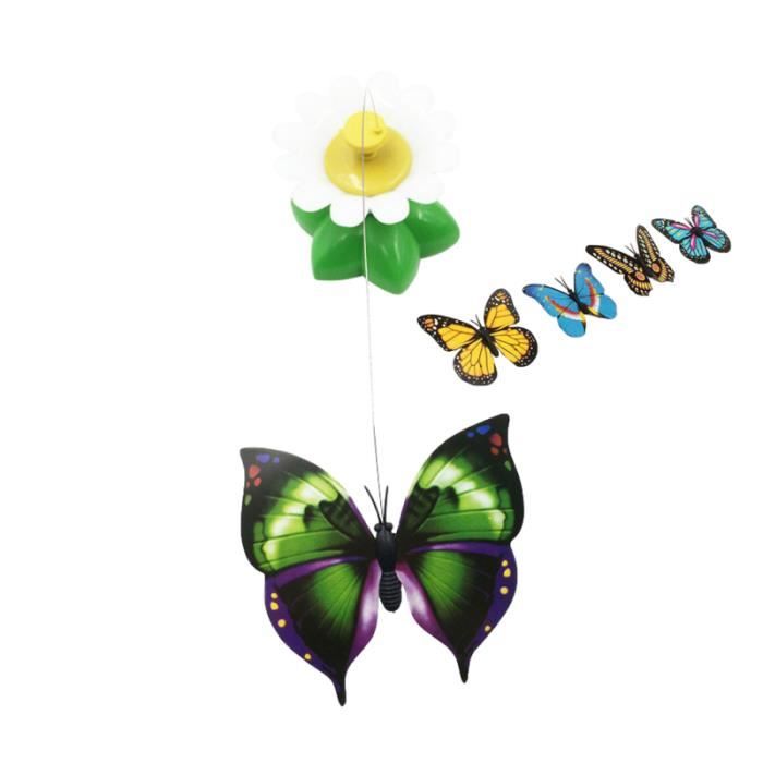 1 pc jouet pour animaux de compagnie créatif interactif rotatif papillon jouets teaser fournitures pour chaton chats de TOY