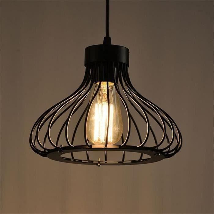 Forgé Wind Vintage Industrial Fer Cage Lustre Sans ampoule et Plug vebergee5850