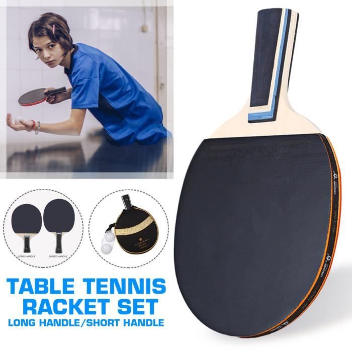AVANC Raquette Tennis de Table poignée longue + Sac Boîte