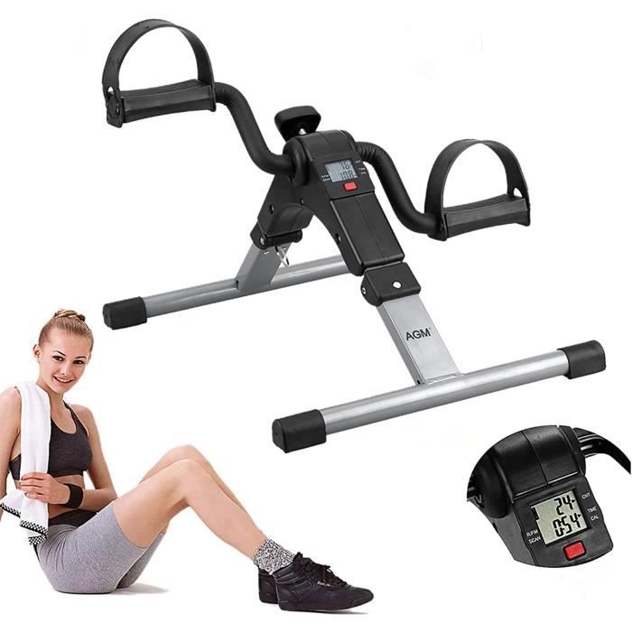Mini Vélo d'Appartement, Pédalier Pliable Pratique Léger Facile à Utiliser Ranger Pédaler Résistance Réglable écran LCD Apparei[23]