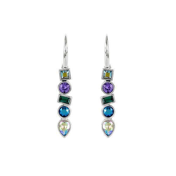 Boucles d'oreilles ADORE by SWAROVSKI Mixed Cry FW, métal rhodié blanc, cristaux de Swarovski