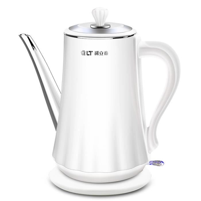 Carafes d'eau,Bouilloire électrique Vintage en acier inoxydable,grande capacité,mise hors tension automatique,eau - Type WHITE
