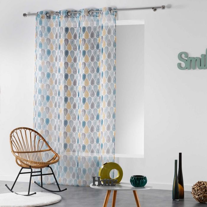 CDaffaires Panneau a oeillets 140 x 240 cm voile imprime transfert palpito Blanc