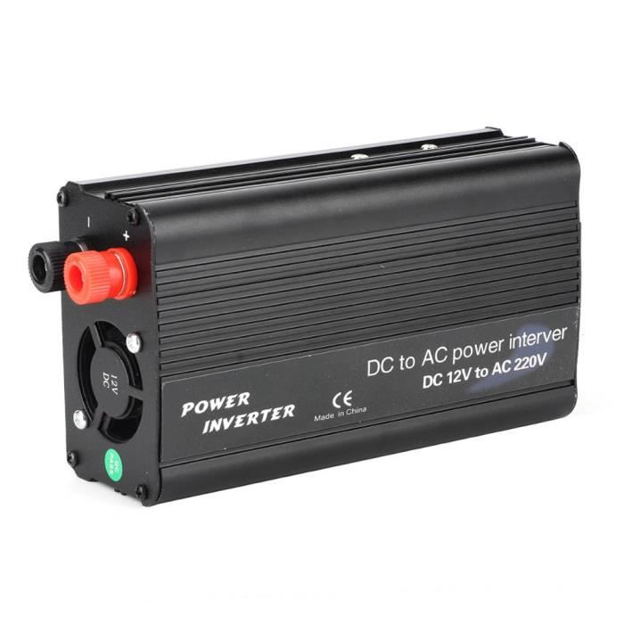 EBTOOLS convertisseur de puissance portable 560W DC 12V à AC 220V-240V Convertisseur de puissance pour chargeur USB simple (Noir)