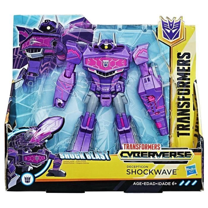 HASBRO Transformers Cyberverse Robot Figurine Decepticon Shockwave 18 Cms Shock Blast