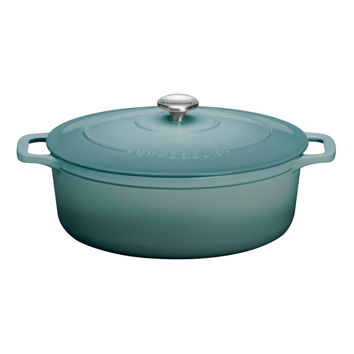 Cocotte ovale chasseur 29 cm bleu - Invicta Bleu